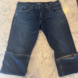 EUC Silver Jeans Men's Dark Blue Relaxed Gordie Jeans Size 38x30